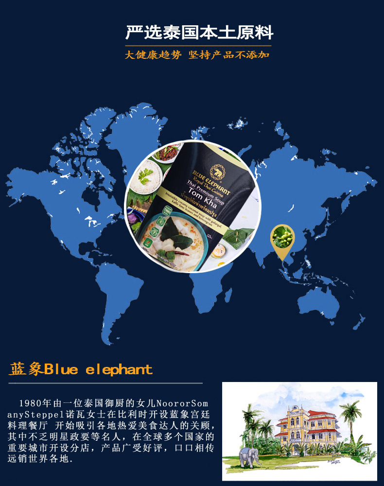 蓝象 快煮椰汁鸡汤 5分钟加热速食【买3送1】